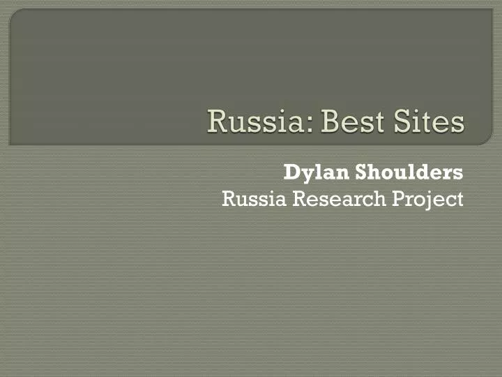 russia best sites