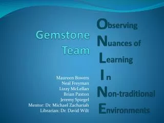 Gemstone Team
