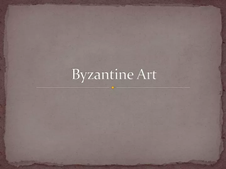 byzantine art