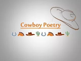 Cowboy Poetry