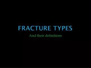Fracture Types