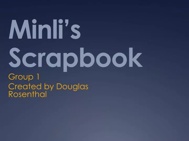 minli s scrapbook