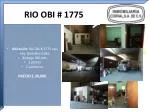 RIO OBI # 1775