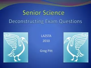 Deconstructing Exam Questions