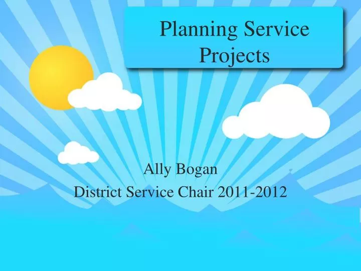 planning service projects