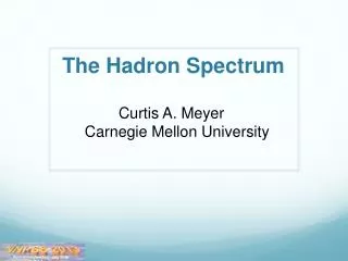 The Hadron Spectrum
