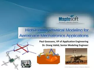 High-Fidelity Physical Modeling for Aerospace Mechatronics Applications