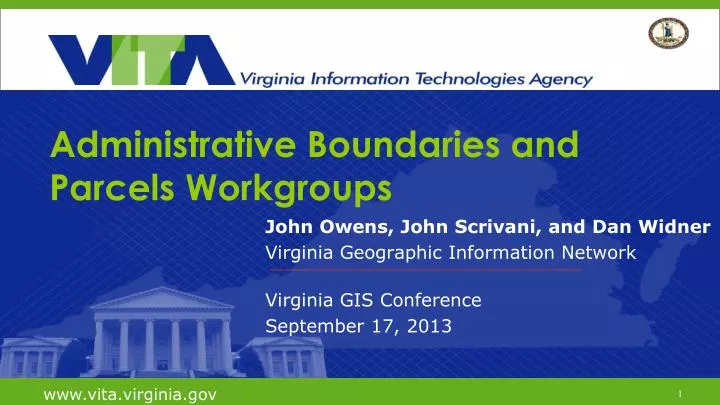 administrative boundaries and parcels workgroups