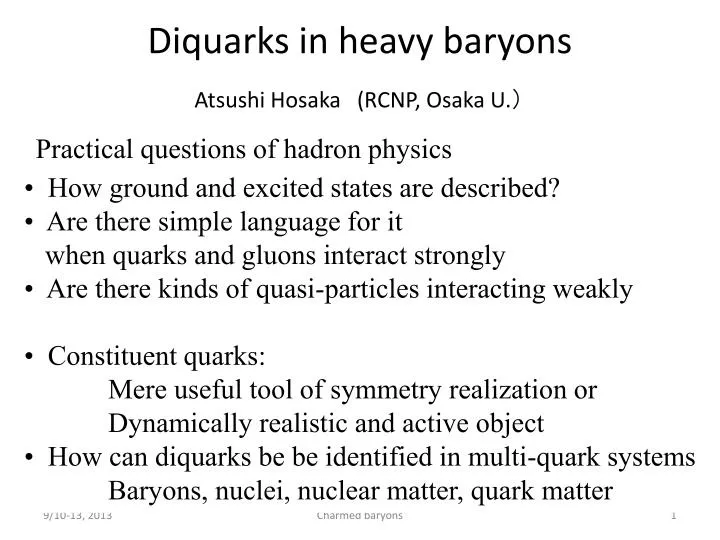 diquarks in heavy baryons
