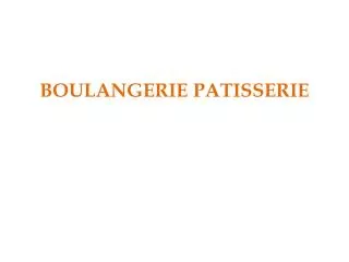 boulangerie patisserie