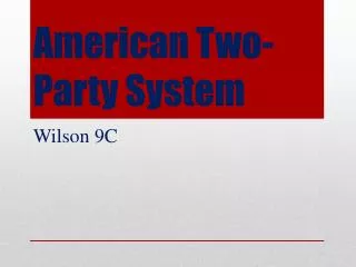 American Two-Party System