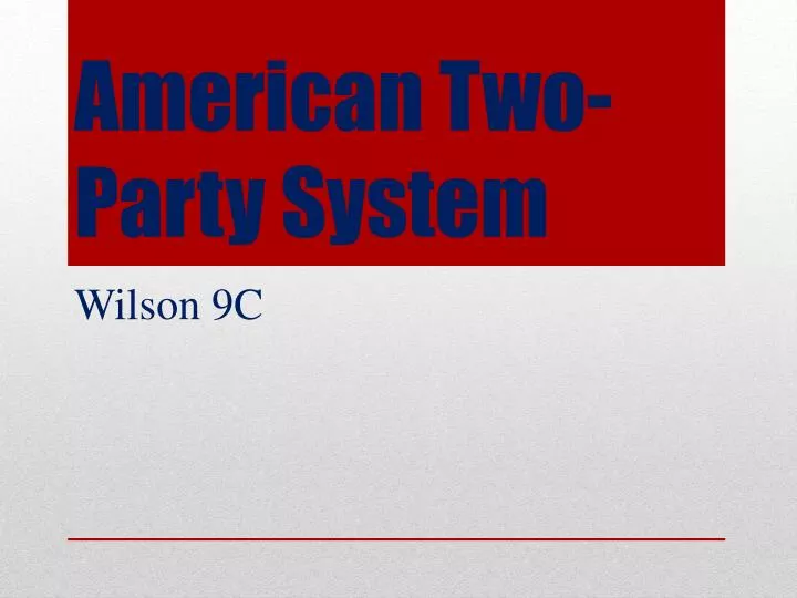 american two party system