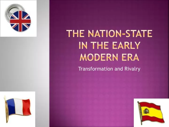 the nation state in the early modern era