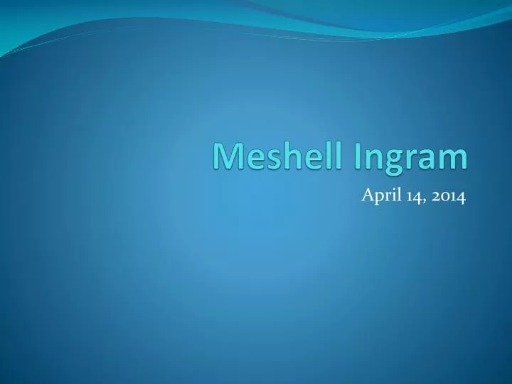 meshell ingram