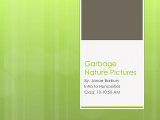 Garbage Nature Pictures