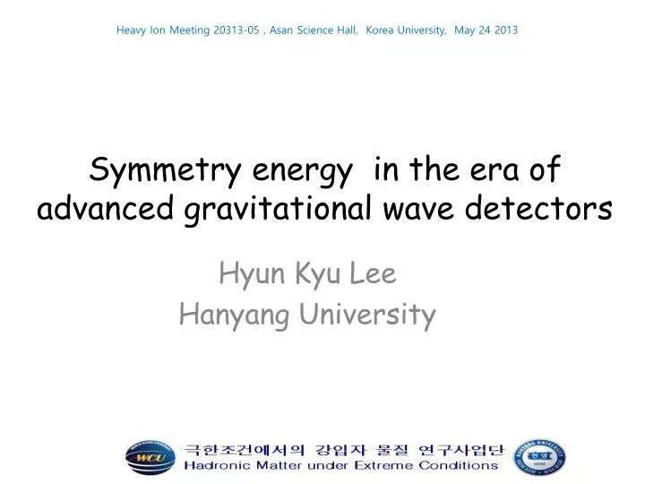 symmetry energy in the era of advanced gravitational wave detectors