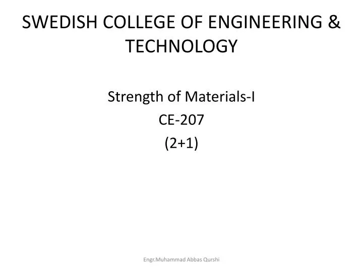 swedish college of engineering technology