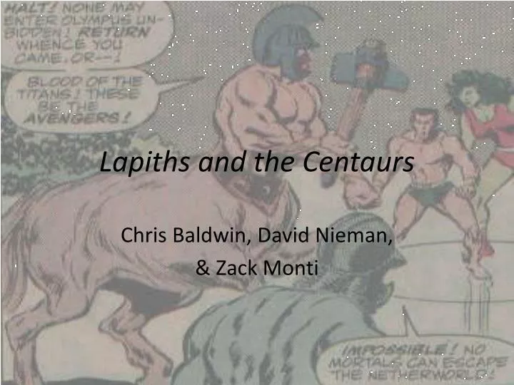 lapiths and the centaurs