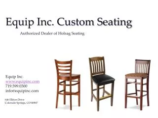 Equip Inc. Custom Seating
