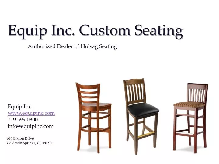 equip inc custom seating