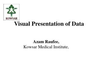 Visual Presentation of Data