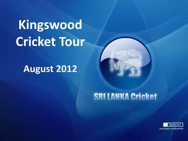 kingswood cricket tour august 2012