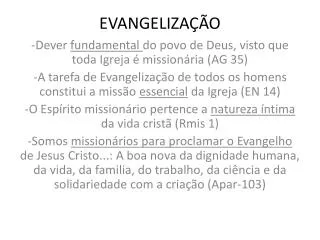 evangeliza o