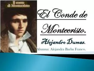 el conde de m ontecristo