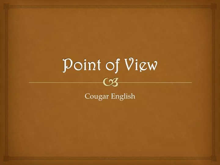 point of view
