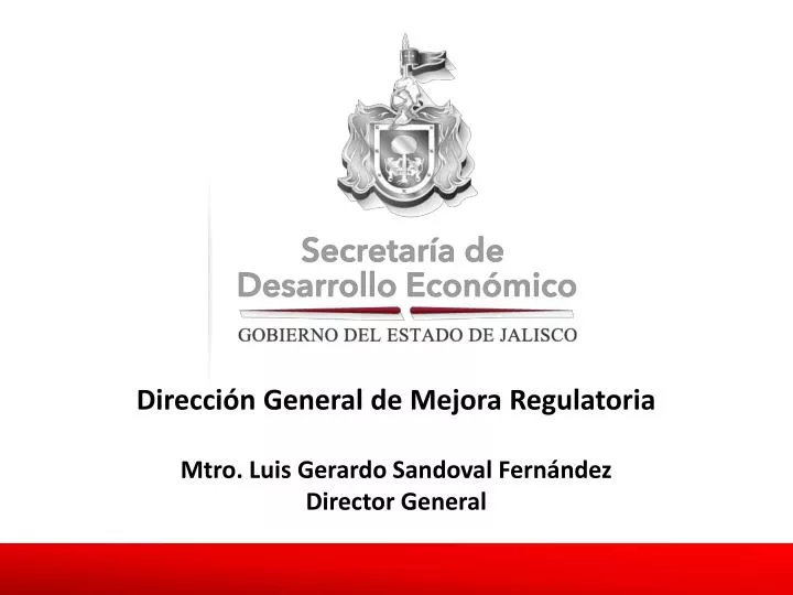 direcci n general de mejora regulatoria mtro luis gerardo sandoval fern ndez director general