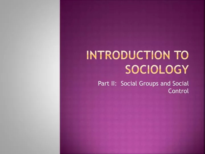 introduction to sociology