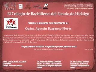 el colegio de bachilleres del estado de hidalgo