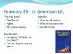 Analyzing Narration & Vocabulary in The Great Gatsby - slide 1