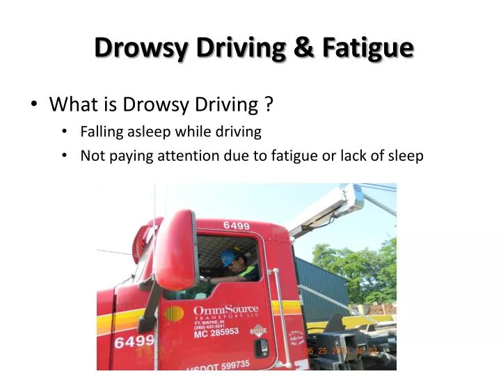 drowsy driving fatigue