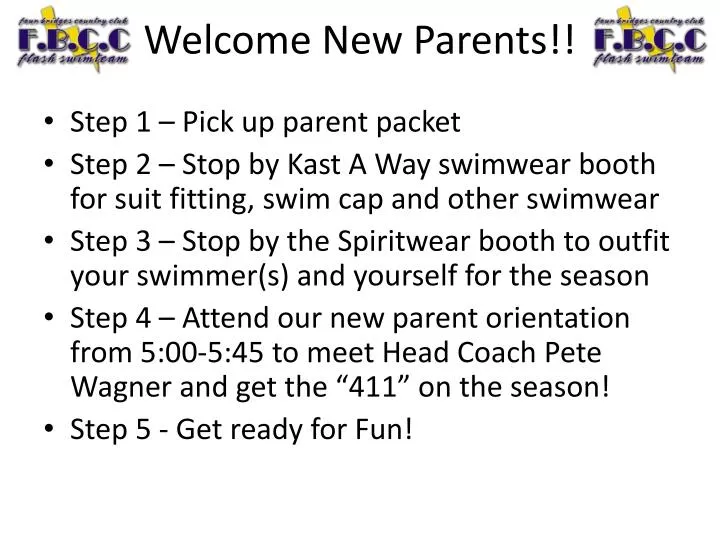 welcome new parents