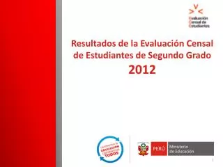 resultados de la evaluaci n censal de estudiantes de segundo grado 2012