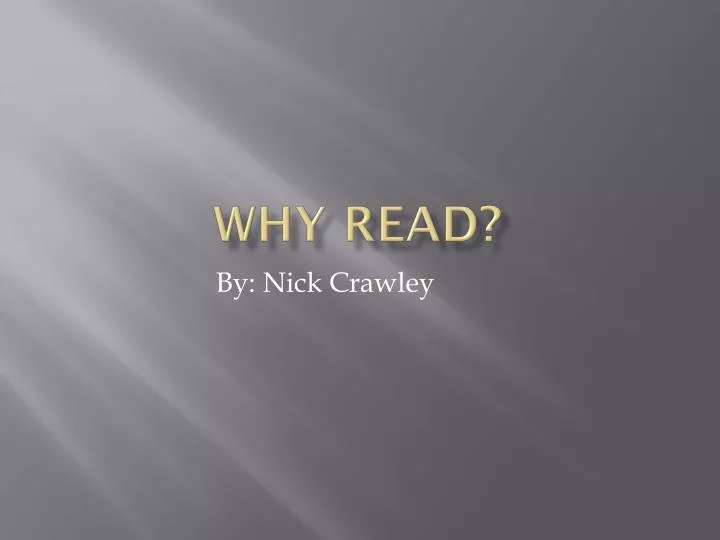 why read