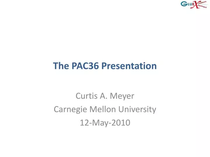 the pac36 presentation