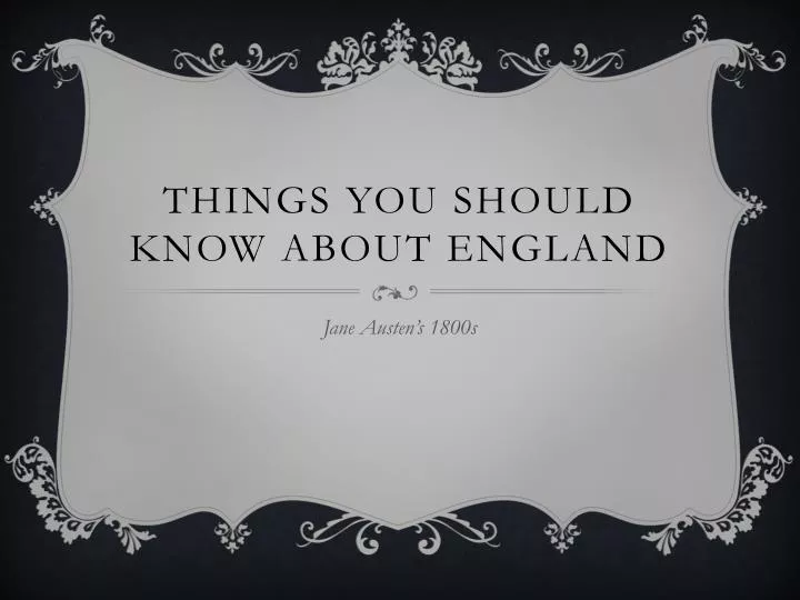 things you should know about england