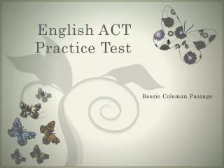 English ACT Practice Test