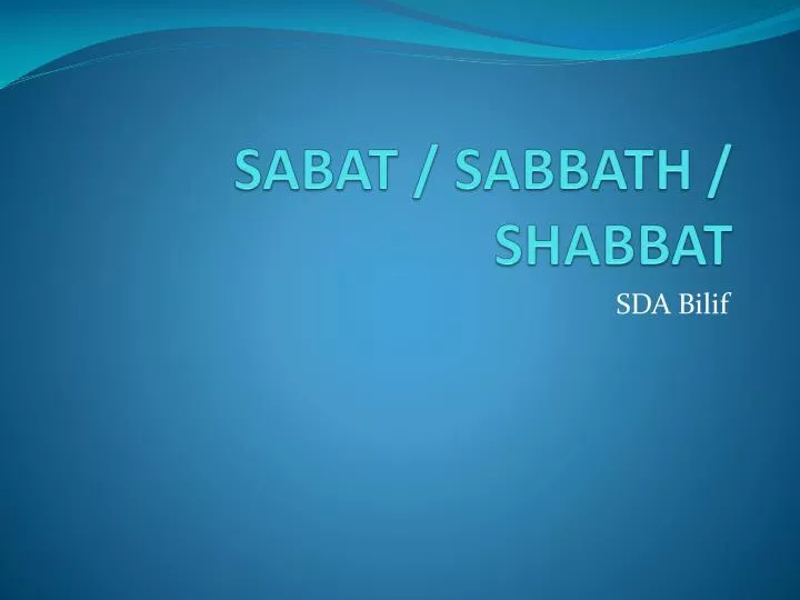 sabat sabbath shabbat