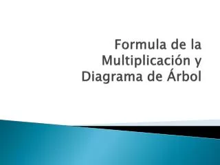 formula de la multiplicaci n y diagrama de rbol