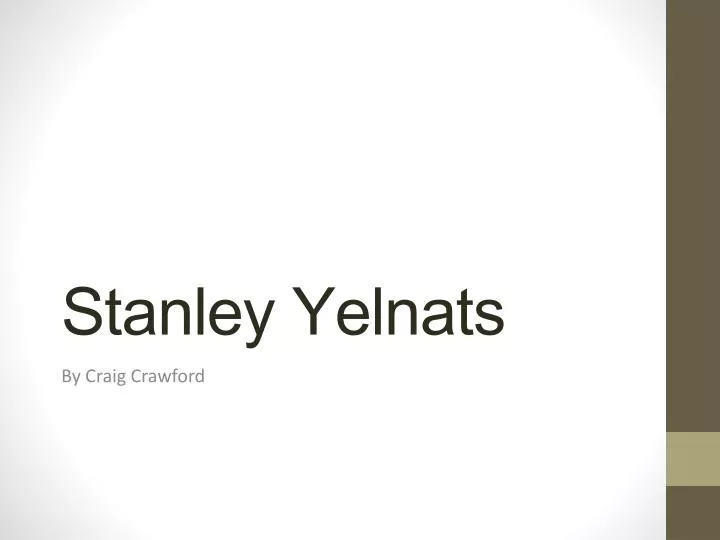 stanley yelnats