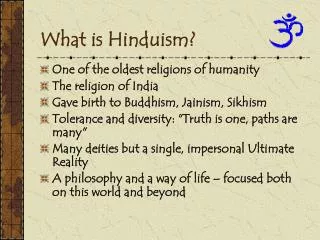 What is Hinduism?