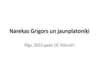 Narekas Grigors un jaunplatoniķi