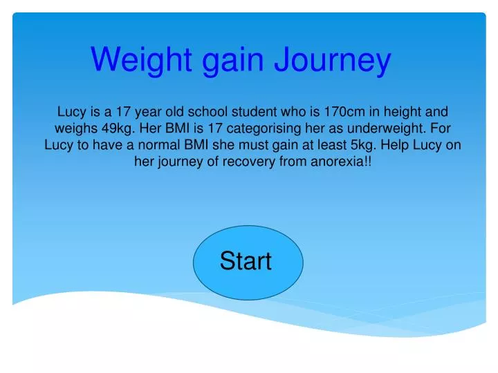 weight gain journey
