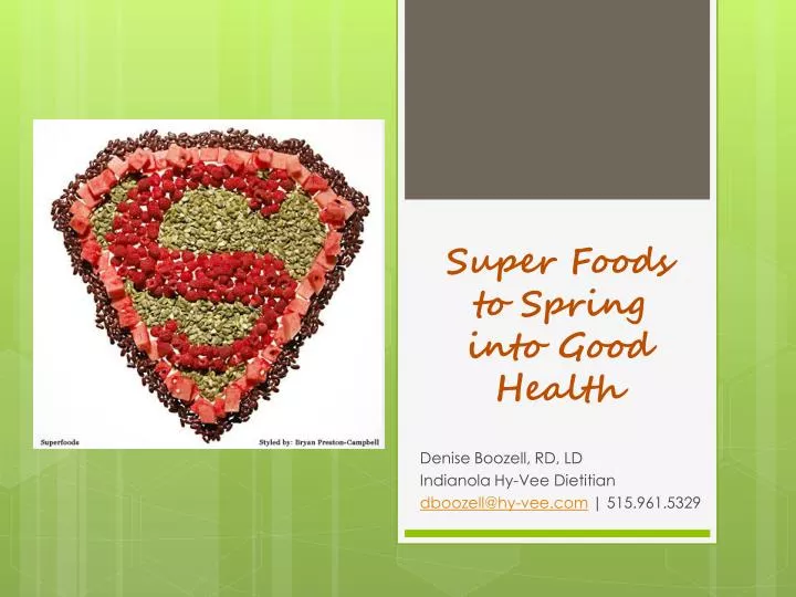 super foods to spring into good health