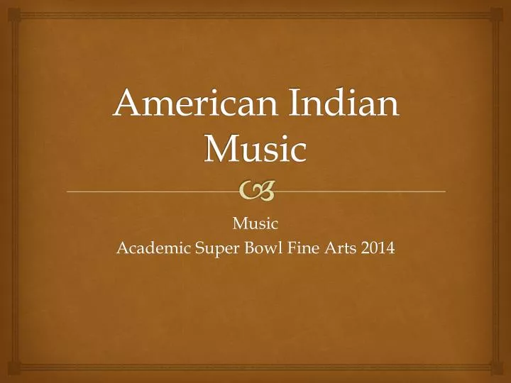 american indian music
