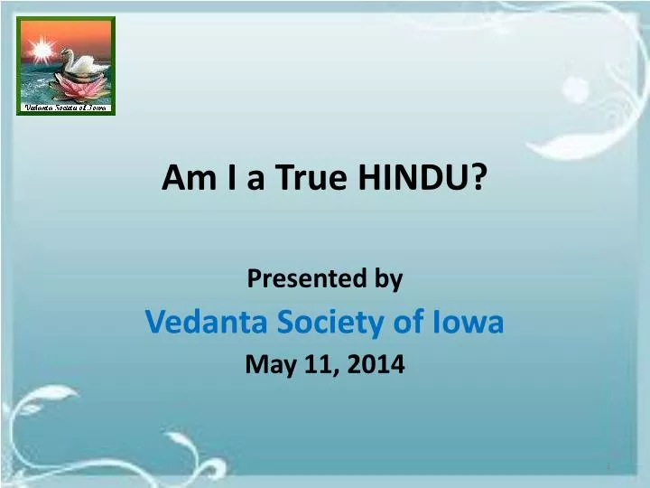 am i a true hindu
