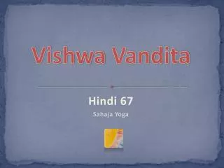 vishwa vandita